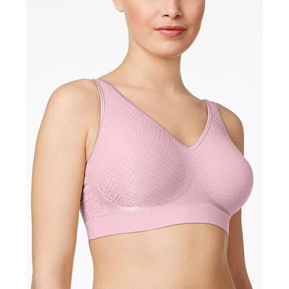 Bali Comfort Revolution Wirefree Bra DF3484 Hush Pink Retro 2XL NWT - Picture 1 of 3
